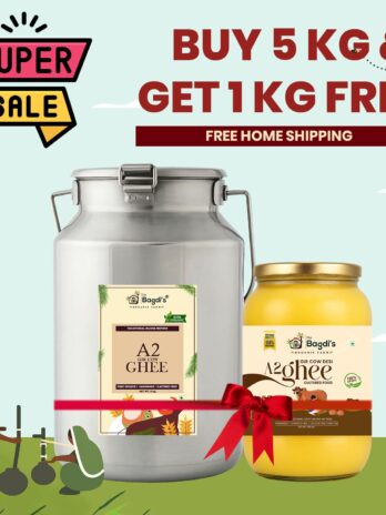 Buy A2 Gir Cow Ghee 5kg + 1kg Free | 25% Extra Discount Combo