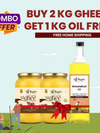 Buy A2 2L Gir Cow Ghee +1L Groundnut Oil Free | 14% Extra Discount Combo